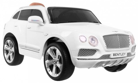 Auto na akumulator Bentley Bentayga Biały + Koła EVA + Radio MP3 + Pilot Auto na akumulator Bentley Bentayga Biały + Koła EVA + Radio MP3 + Pilot