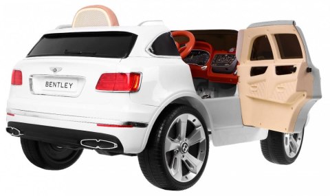 Auto na akumulator Bentley Bentayga Biały + Koła EVA + Radio MP3 + Pilot Auto na akumulator Bentley Bentayga Biały + Koła EVA + Radio MP3 + Pilot