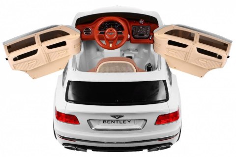 Auto na akumulator Bentley Bentayga Biały + Koła EVA + Radio MP3 + Pilot Auto na akumulator Bentley Bentayga Biały + Koła EVA + Radio MP3 + Pilot
