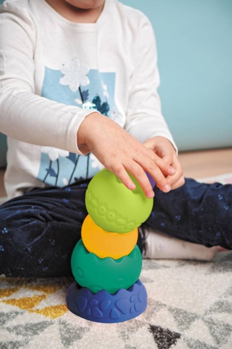 Zestaw Piramida Sensoryczna Pastelowa Różne Wielkości Zabawka Edukacyjna Zestaw Piramida Sensoryczna Pastelowa Różne Wielkości Zabawka Edukacyjna