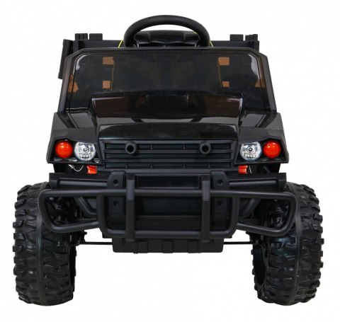 Jeep Na Akumulator Farmer Pick-up Czarny Pilot Bagażnik Łopatka MP3 LED Jeep Na Akumulator Farmer Pick-up Czarny Pilot Bagażnik Łopatka MP3 LED