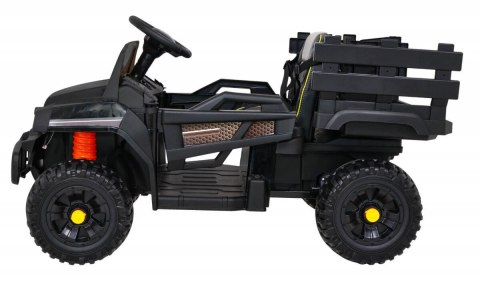 Jeep Na Akumulator Farmer Pick-up Czarny Pilot Bagażnik Łopatka MP3 LED Jeep Na Akumulator Farmer Pick-up Czarny Pilot Bagażnik Łopatka MP3 LED