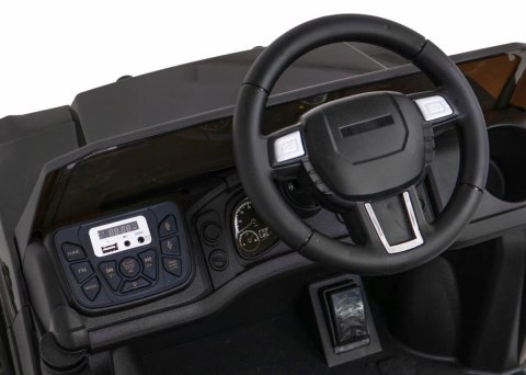 Jeep Na Akumulator Farmer Pick-up Czarny Pilot Bagażnik Łopatka MP3 LED Jeep Na Akumulator Farmer Pick-up Czarny Pilot Bagażnik Łopatka MP3 LED