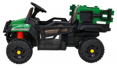 Jeep Na Akumulator Farmer Pick-up Zielony Pilot Bagażnik Łopatka MP3 LED Jeep Na Akumulator Farmer Pick-up Zielony Pilot Bagażnik Łopatka MP3 LED