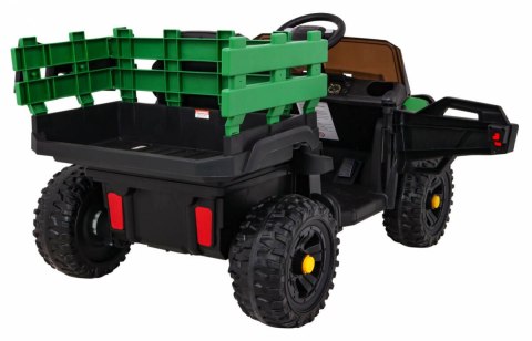 Jeep Na Akumulator Farmer Pick-up Zielony Pilot Bagażnik Łopatka MP3 LED Jeep Na Akumulator Farmer Pick-up Zielony Pilot Bagażnik Łopatka MP3 LED