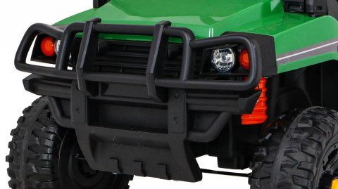 Jeep Na Akumulator Farmer Pick-up Zielony Pilot Bagażnik Łopatka MP3 LED Jeep Na Akumulator Farmer Pick-up Zielony Pilot Bagażnik Łopatka MP3 LED