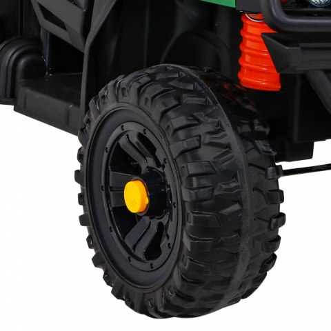 Jeep Na Akumulator Farmer Pick-up Zielony Pilot Bagażnik Łopatka MP3 LED Jeep Na Akumulator Farmer Pick-up Zielony Pilot Bagażnik Łopatka MP3 LED