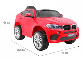 Auto Na Akumulator BMW X6M Czerwony Pilot EVA Wolny Start Panel audio LED