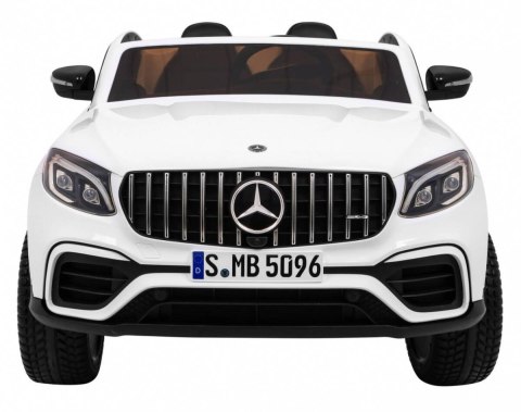 Auto Na Akumulator Mercedes GLC 63S Biały Napęd 4x4 MP4 LED Ekoskóra EVA Auto Na Akumulator Mercedes GLC 63S Biały Napęd 4x4 MP4 LED Ekoskóra EVA