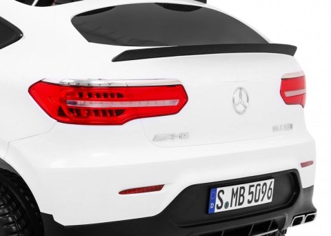 Auto Na Akumulator Mercedes GLC 63S Biały Napęd 4x4 MP4 LED Ekoskóra EVA Auto Na Akumulator Mercedes GLC 63S Biały Napęd 4x4 MP4 LED Ekoskóra EVA