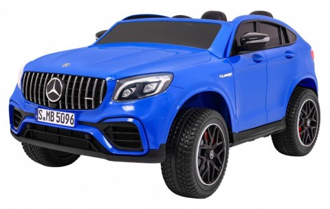 Auto Na Akumulator Mercedes GLC 63S Niebieski Napęd 4x4 MP4 LED Ekoskóra Auto Na Akumulator Mercedes GLC 63S Niebieski Napęd 4x4 MP4 LED Ekoskóra