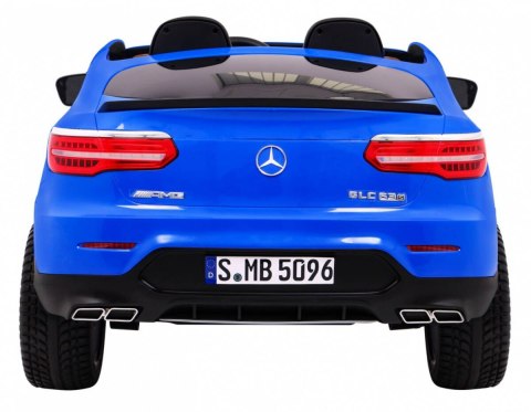 Auto Na Akumulator Mercedes GLC 63S Niebieski Napęd 4x4 MP4 LED Ekoskóra Auto Na Akumulator Mercedes GLC 63S Niebieski Napęd 4x4 MP4 LED Ekoskóra