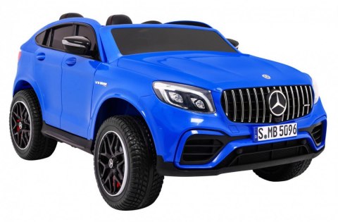 Auto Na Akumulator Mercedes GLC 63S Niebieski Napęd 4x4 MP4 LED Ekoskóra Auto Na Akumulator Mercedes GLC 63S Niebieski Napęd 4x4 MP4 LED Ekoskóra