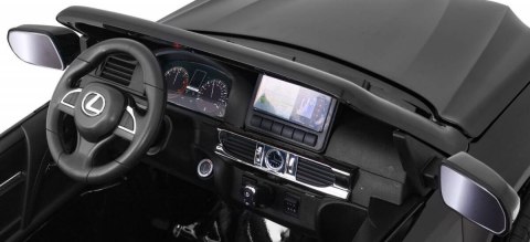 Auto Na Akumulator Lexus LX570 Czarny Pilot Koła EVA Radio MP3 LED