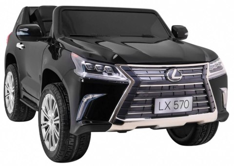 Auto Na Akumulator Lexus LX570 Czarny Pilot Koła EVA Radio MP3 LED