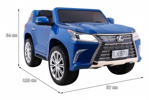 Auto Na Akumulator Lexus LX570 Niebieski Pilot Koła EVA Radio MP3 LED Auto Na Akumulator Lexus LX570 Niebieski Pilot Koła EVA Radio MP3 LED