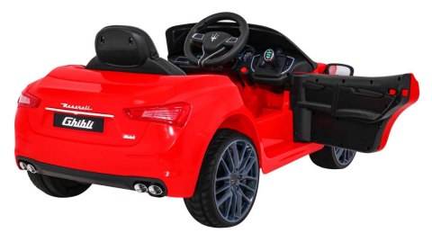Auto Na Akumulator Maserati Ghibli Czerwony Pilot Wolny Start MP3 USB LED