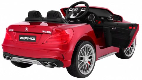 Auto Na Akumulator Mercedes AMG SL65 Czerwony Pilot Bagażnik MP3 LED