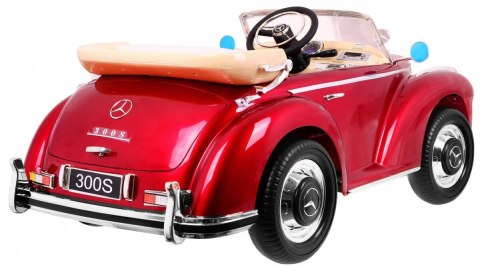 Auto Na Akumulator Mercedes Benz 300S Retro Czerwony Pilot EVA LED MP3