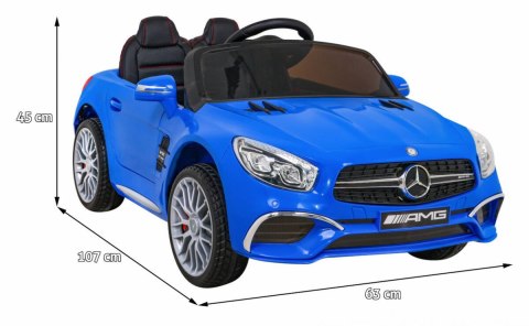 Auto Na Akumulator Mercedes Benz AMG SL65S Niebieski Pilot MP3 LED Ekoskóra Auto Na Akumulator Mercedes Benz AMG SL65S Niebieski Pilot MP3 LED Ekoskóra