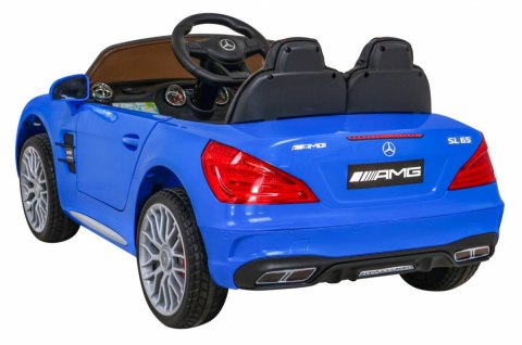 Auto Na Akumulator Mercedes Benz AMG SL65S Niebieski Pilot MP3 LED Ekoskóra Auto Na Akumulator Mercedes Benz AMG SL65S Niebieski Pilot MP3 LED Ekoskóra