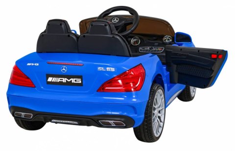 Auto Na Akumulator Mercedes Benz AMG SL65S Niebieski Pilot MP3 LED Ekoskóra Auto Na Akumulator Mercedes Benz AMG SL65S Niebieski Pilot MP3 LED Ekoskóra