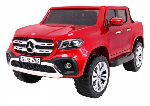 Auto Na Akumulator Mercedes Benz X-Class Czerwony Pilot Napęd 4x4 MP4 LED Auto Na Akumulator Mercedes Benz X-Class Czerwony Pilot Napęd 4x4 MP4 LED