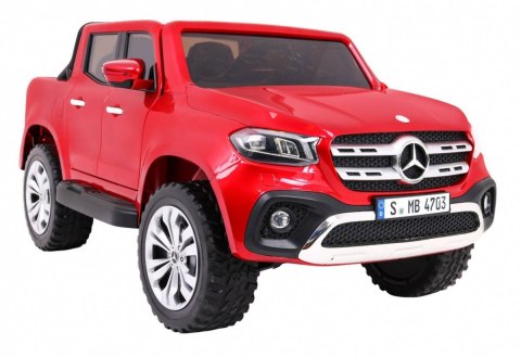 Auto Na Akumulator Mercedes Benz X-Class Czerwony Pilot Napęd 4x4 MP4 LED Auto Na Akumulator Mercedes Benz X-Class Czerwony Pilot Napęd 4x4 MP4 LED