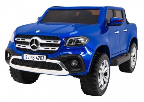 Auto Na Akumulator Mercedes Benz X-Class Niebieski Pilot Napęd 4x4 MP4 EVA Auto Na Akumulator Mercedes Benz X-Class Niebieski Pilot Napęd 4x4 MP4 EVA