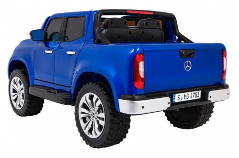 Auto Na Akumulator Mercedes Benz X-Class Niebieski Pilot Napęd 4x4 MP4 EVA Auto Na Akumulator Mercedes Benz X-Class Niebieski Pilot Napęd 4x4 MP4 EVA