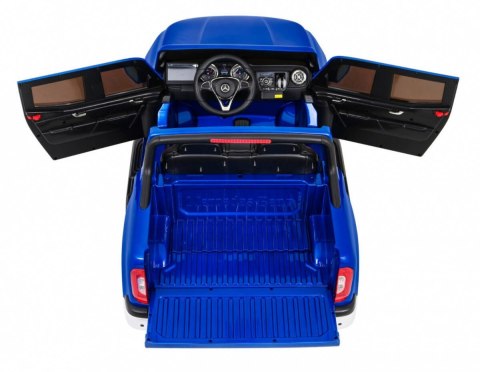 Auto Na Akumulator Mercedes Benz X-Class Niebieski Pilot Napęd 4x4 MP4 EVA Auto Na Akumulator Mercedes Benz X-Class Niebieski Pilot Napęd 4x4 MP4 EVA