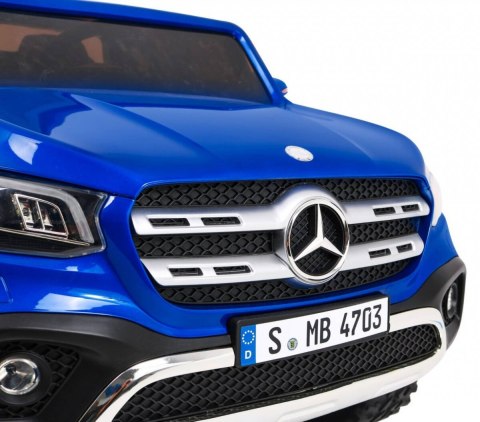 Auto Na Akumulator Mercedes Benz X-Class Niebieski Pilot Napęd 4x4 MP4 EVA Auto Na Akumulator Mercedes Benz X-Class Niebieski Pilot Napęd 4x4 MP4 EVA