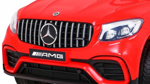Auto Na Akumulator Mercedes Benz GLC63S Czerwony Pilot Napęd 4x4 MP3 LED