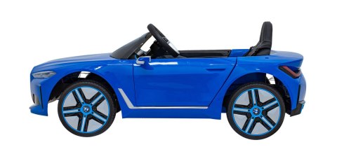 Auto Na Akumulator BMW i4 Niebieski Wolny Start Ekoskóra Audio LED Pilot