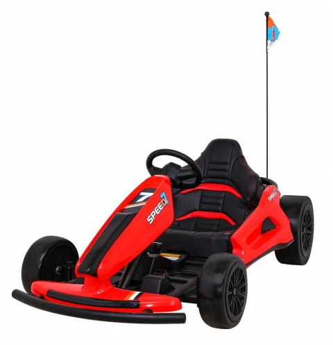 Gokart Na Akumulator Speed 7 Drift King Czerwony Funkcja driftu 2 Prędkości Gokart Na Akumulator Speed 7 Drift King Czerwony Funkcja driftu 2 Prędkości