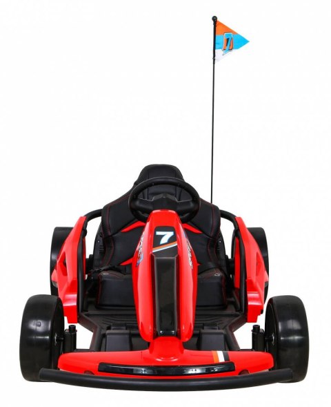 Gokart Na Akumulator Speed 7 Drift King Czerwony Funkcja driftu 2 Prędkości Gokart Na Akumulator Speed 7 Drift King Czerwony Funkcja driftu 2 Prędkości