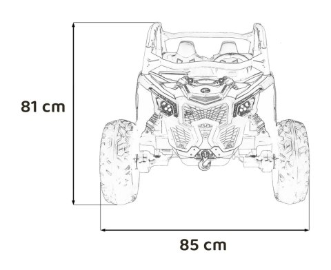 Auto Na Akumulator Pojazd Buggy Maverick Turbo RR Czarny Auto Na Akumulator Pojazd Buggy Maverick Turbo RR Czarny