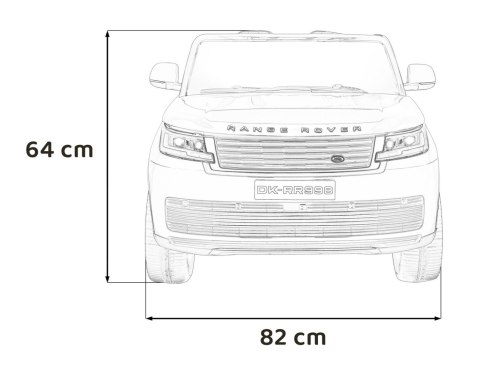 Auto Na Akumulator Pojazd Range Rover SUV Lift Czerwony
