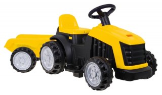 Traktor Na Akumulator z Przyczepą Żółty