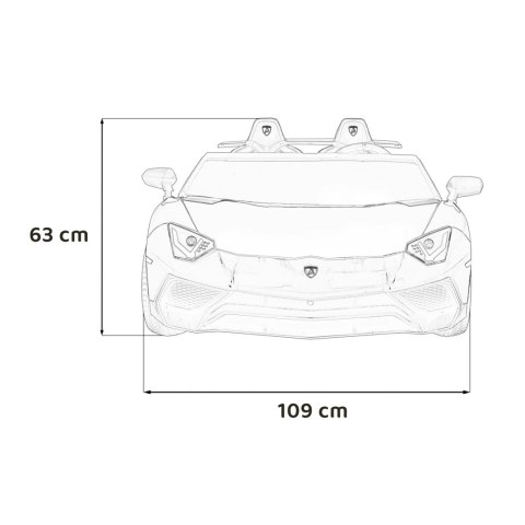 Auto Na Akumulator Lamborghini Aventador SV Silnik bezszczotkowy Audio LED