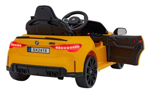 Auto Na Akumulator Pojazd BMW M4 Żółty Auto Na Akumulator Pojazd BMW M4 Żółty