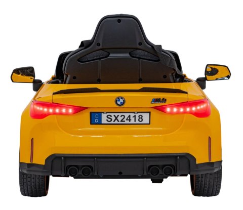 Auto Na Akumulator Pojazd BMW M4 Żółty Auto Na Akumulator Pojazd BMW M4 Żółty