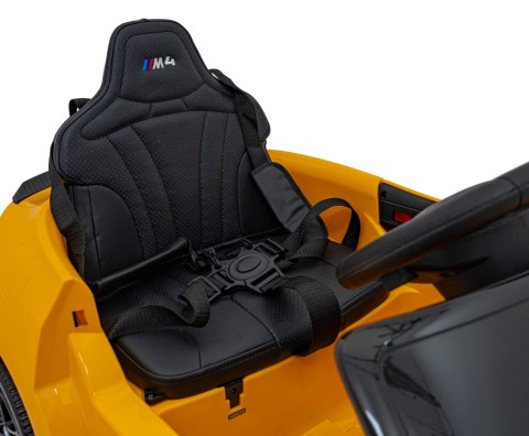 Auto Na Akumulator Pojazd BMW M4 Żółty Auto Na Akumulator Pojazd BMW M4 Żółty