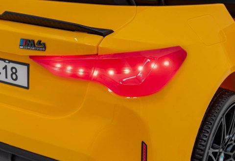 Auto Na Akumulator Pojazd BMW M4 Żółty Auto Na Akumulator Pojazd BMW M4 Żółty