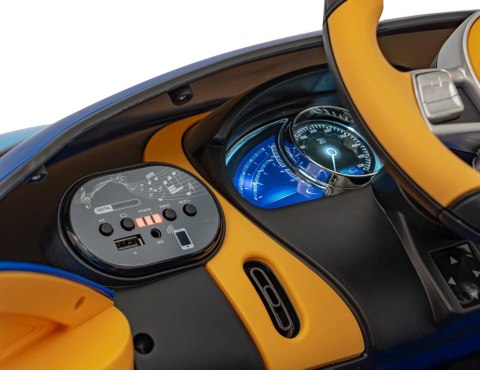 Auto Na Akumulator Pojazd Bugatti Chiron Niebieski