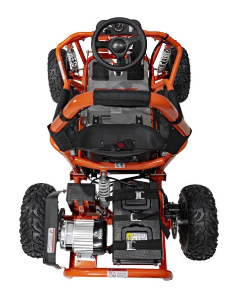 Gokart Na Akumulator Pojazd MUD MONSTER Pomarańczowy