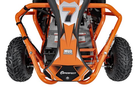 Gokart Na Akumulator Pojazd MUD MONSTER Pomarańczowy