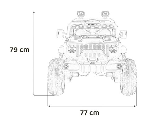 Auto Na Akumulator Pojazd OFF ROAD Speed Zielony