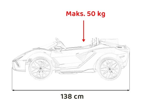 Auto Na Akumulator Pojazd Lamborghini SIAN Czerwony