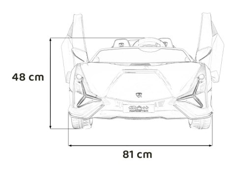 Auto Na Akumulator Pojazd Lamborghini SIAN Czerwony